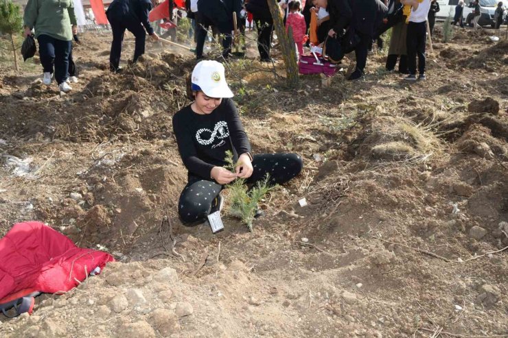 Eskişehir ilinde ‘Cumhuriyetimizin 100’üncü yılı hatıra ormanı’ kuruldu